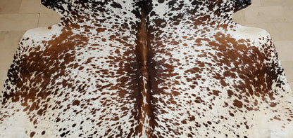 Small Cowhide Rug Salt Pepper 6ft x 6ft