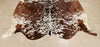 Exotic Tobacco Brown Cowhide Rug 6ft x 5.6ft