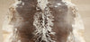 Real Cowhide Rug Rustic Dark Grey 5ft x 5.1ft