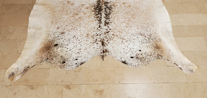 Small Genuine Cowhide Rug 5.3ft x 5.3ft