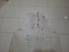 Small Natural Grey White Cowhide Rug 5ft x 5ft