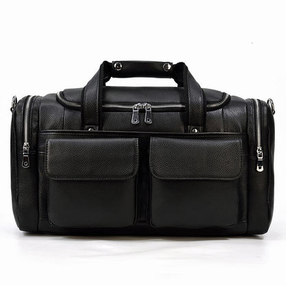 Genuine Real Leather Duffel Bag for Travel
