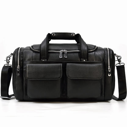 Genuine Real Leather Duffel Bag for Travel
