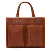 Men crazy horse leather laptop briefcase