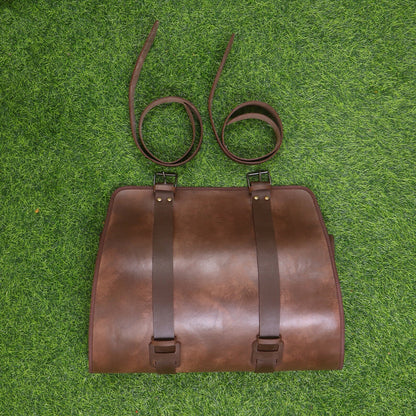 Cowhide Leather Firewood Log Carrier