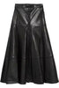 Genuine Leather Party Long Skirt