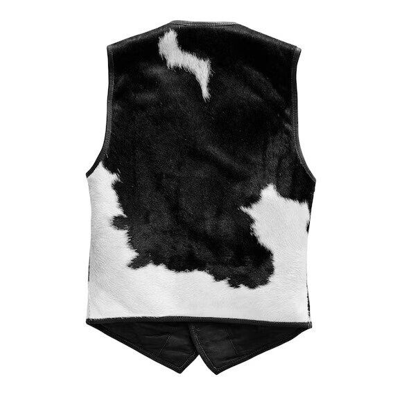 Genuine Hair On Cowhide Fur Vest