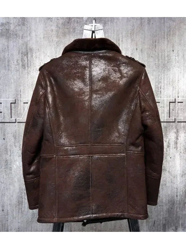 bomber jacket b3 real shearling sheepskin leather