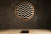 Black Waved Beaded Shield Living Room Home Decor