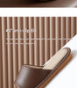 Leather Slippers for Women Linen Footbed Indoor Non Slip Summer Slides