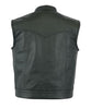 Unisex Genuine Leather Biker Vest