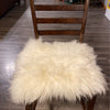 White Sheepskin Chair Pad