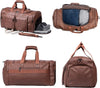 Exotic Brown Genuine Leather Duffle Bag