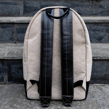 Laptop Backpack with Leather Accents