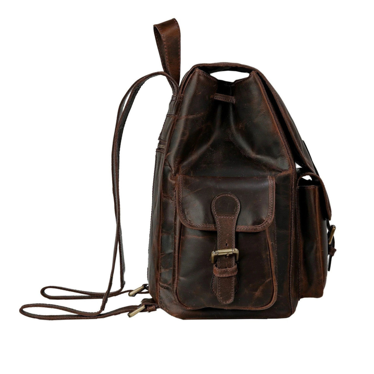 Genuine Leather Travel Backpack Rucksack