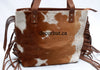 Cowhide Shoulder bag with fringes