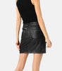 Genuine Black Leather Mini Skirts