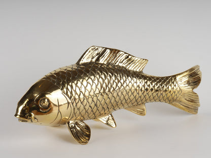 Brass Fish Statue Living Room Table Decor