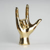 Brass Hand Sign Room Decor