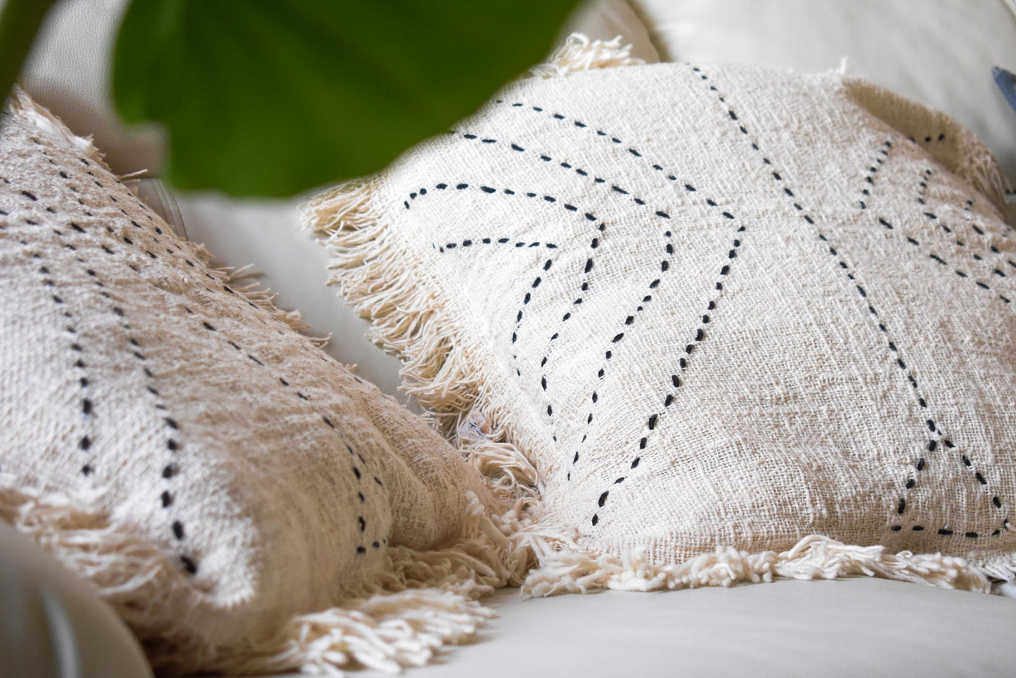 Black White Boho Pillow Case