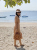 Round Rattan Summer Bag with Star Weave