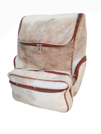 Cowhide backpack for everyday use