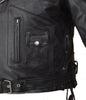 mens real leather biker jacket