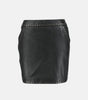 Genuine Black Leather Mini Skirts