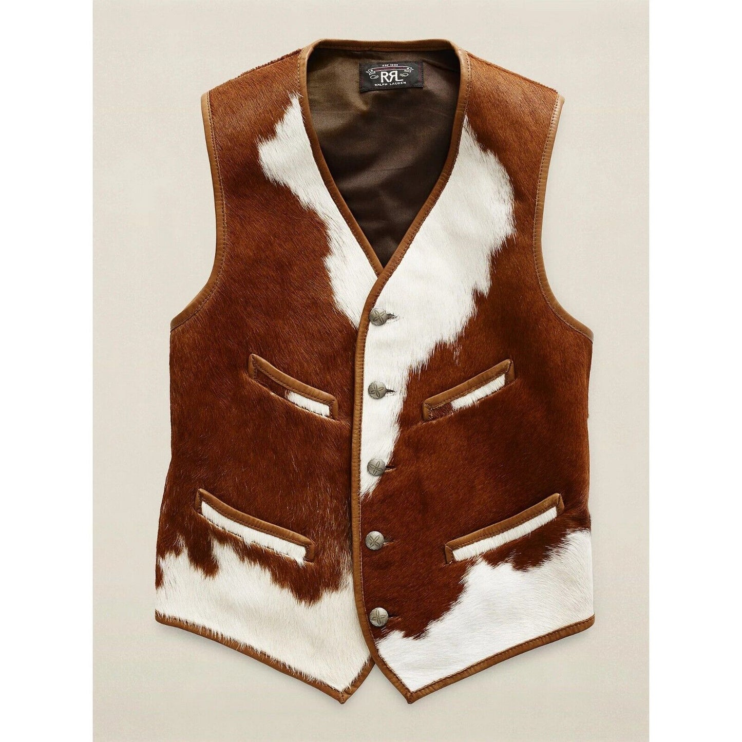 Genuine Hair On Cowhide Fur Vest