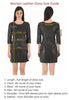 Black Genuine Leather Dress For Women