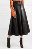 Genuine Leather Party Long Skirt