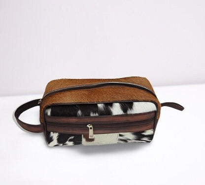 Real Cowhide Cosmetic Makeup Bag