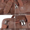 Exotic Brown Genuine Leather Duffle Bag