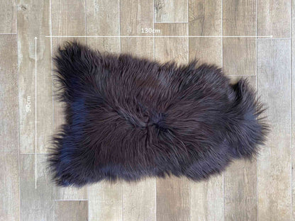 Dark Brown Sheepskin Rug