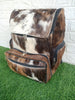 Brown White Cowhide Mommy Backpack