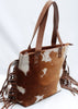 Cowhide Shoulder bag with fringes