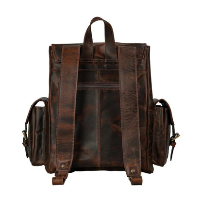 Genuine Leather Travel Backpack Rucksack