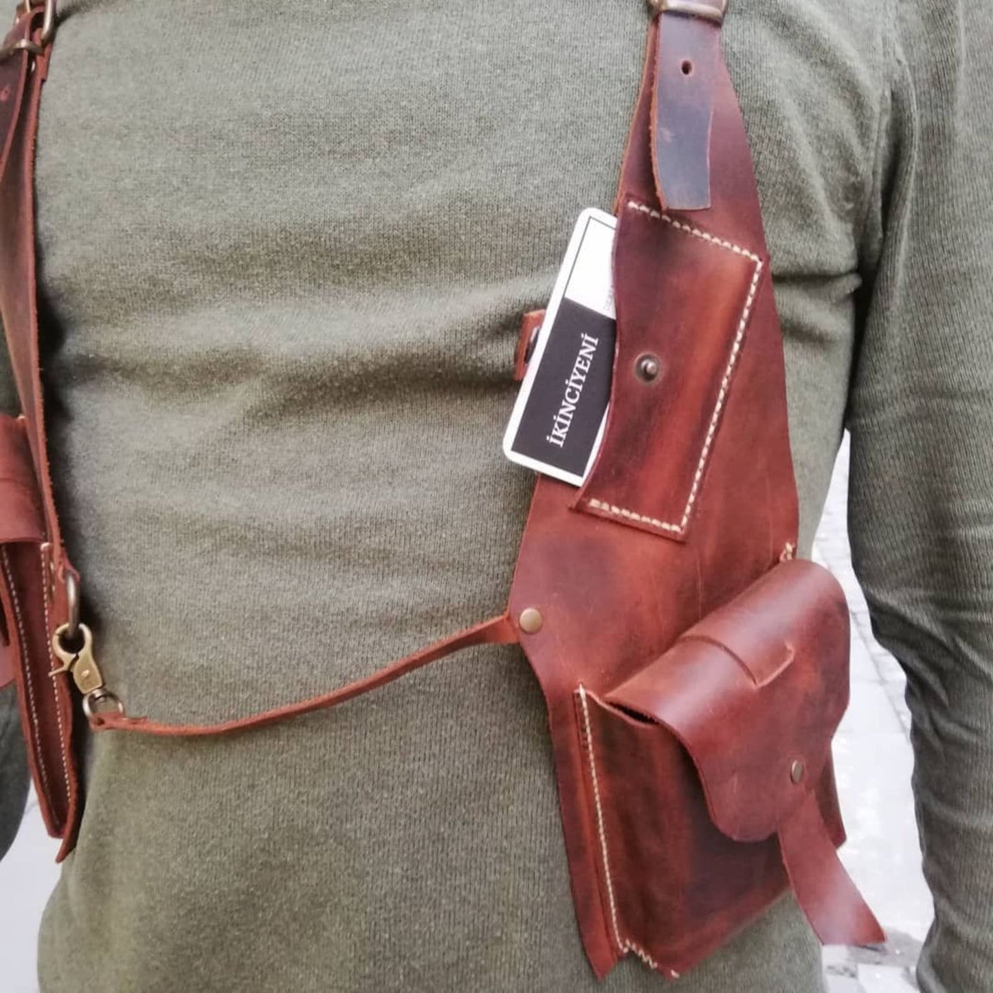 Anti Theft Leather Holster Bag