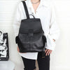 Women top layer cowhide laptop backpack