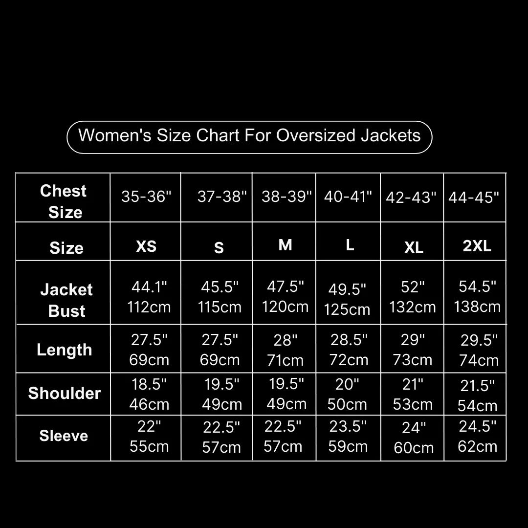 Dark Leather Women Oversized Jacket