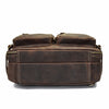 Men crazy horse leather commuter briefcase