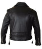 mens real leather biker jacket