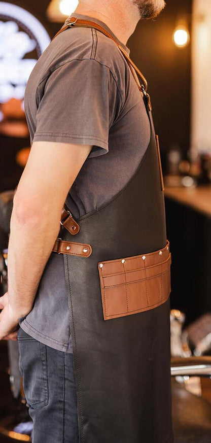 Crossbody Men Leather Apron