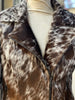 Brown White Cowhide Jacket