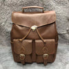 Crazy horse leather laptop backpack