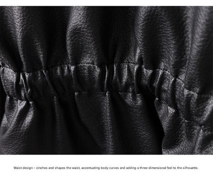 Retro sheepskin jacket with fleece