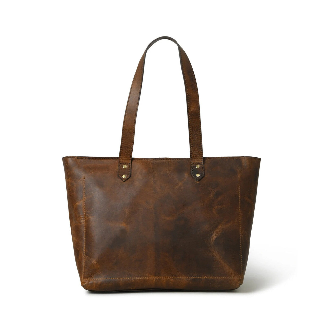Genuine Leather Market Tote Bag