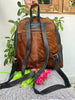 Brown White Natural Cowhide Backpack