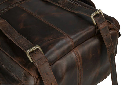 Genuine Leather Travel Backpack Rucksack