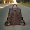 Vintage Leather Rucksack Backpack